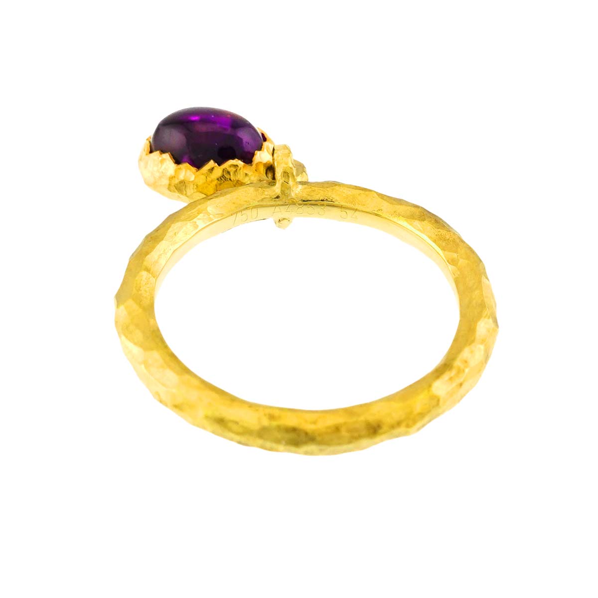 Amethyst Ring 18K YG 750 #54 size6.75(US)