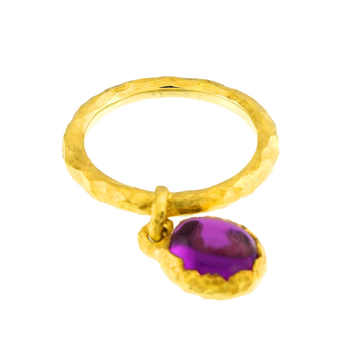 Amethyst Ring 18K YG 750 #54 size6.75(US)