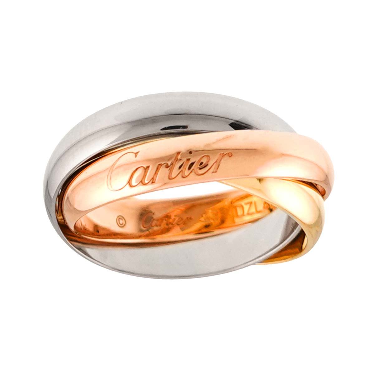 Trinity Ring 18K YG WG PG 750 Size49 4.75-5(US)