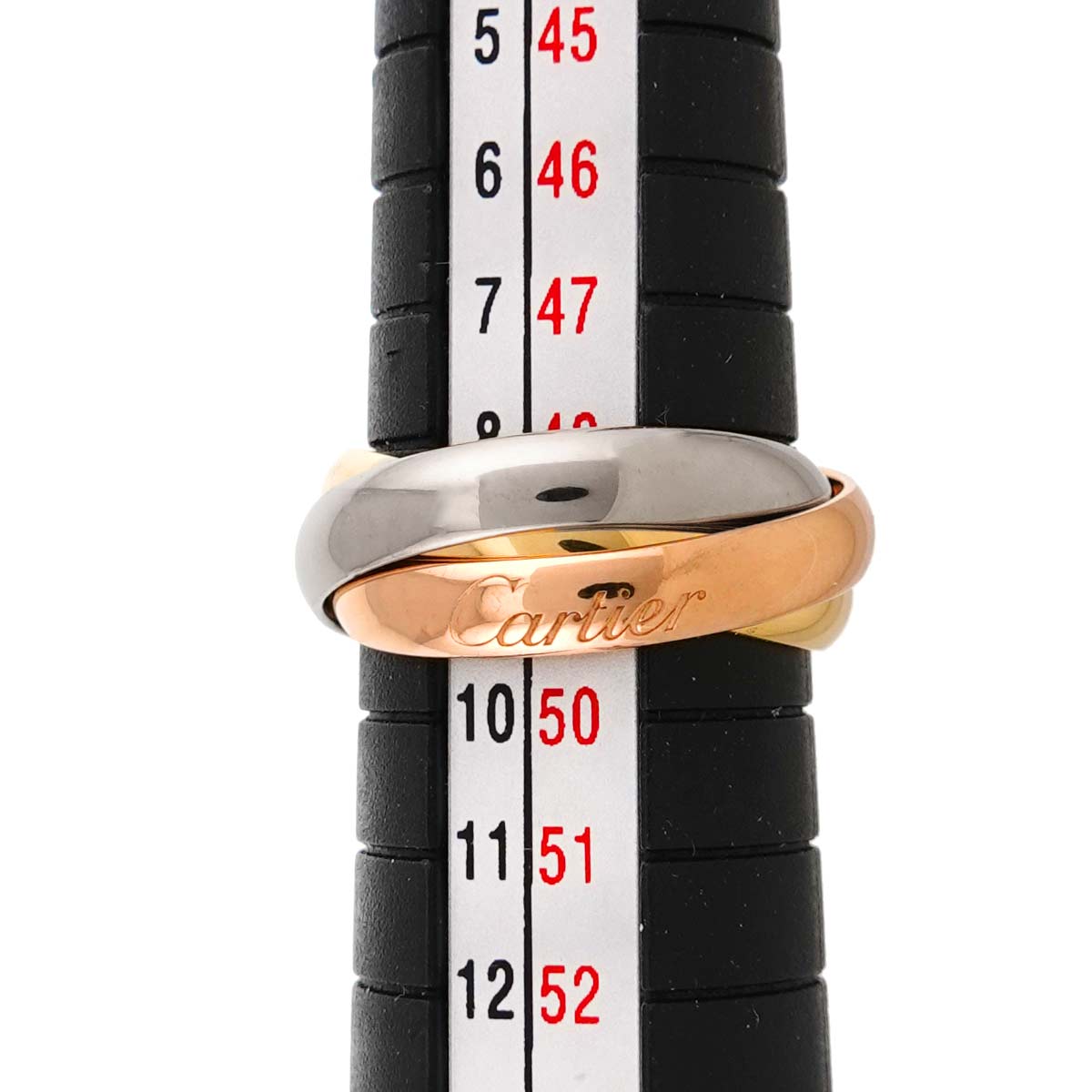 Trinity Ring 18K YG WG PG 750 Size49 4.75-5(US)