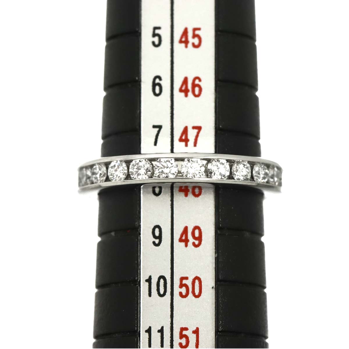 Full Diamond Ring Platinum Size4.5(US)