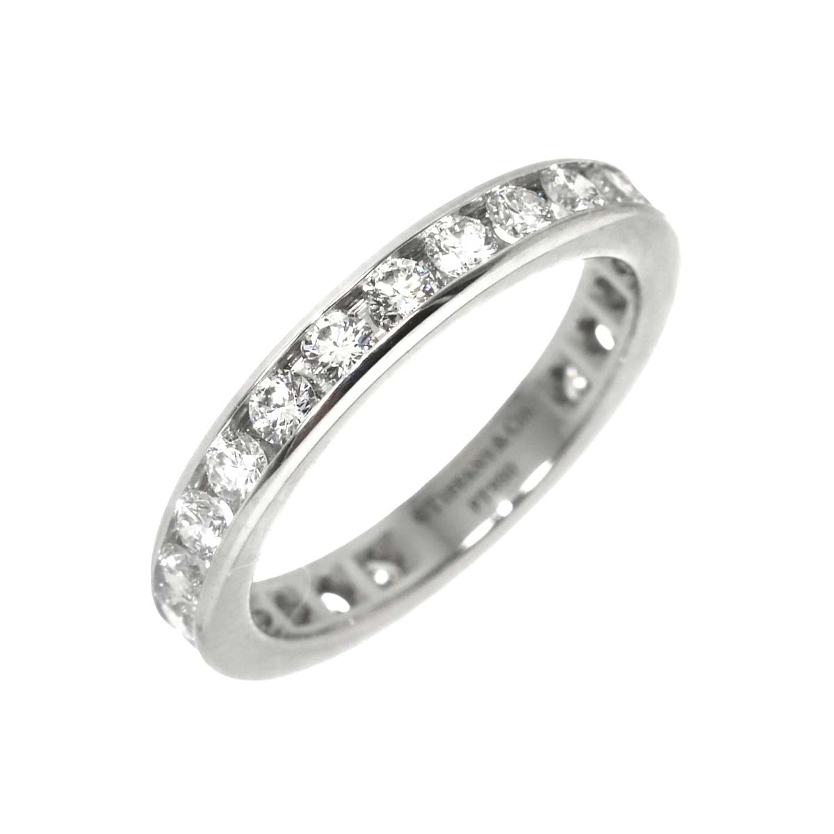 Full Diamond Ring Platinum Size4.5(US)