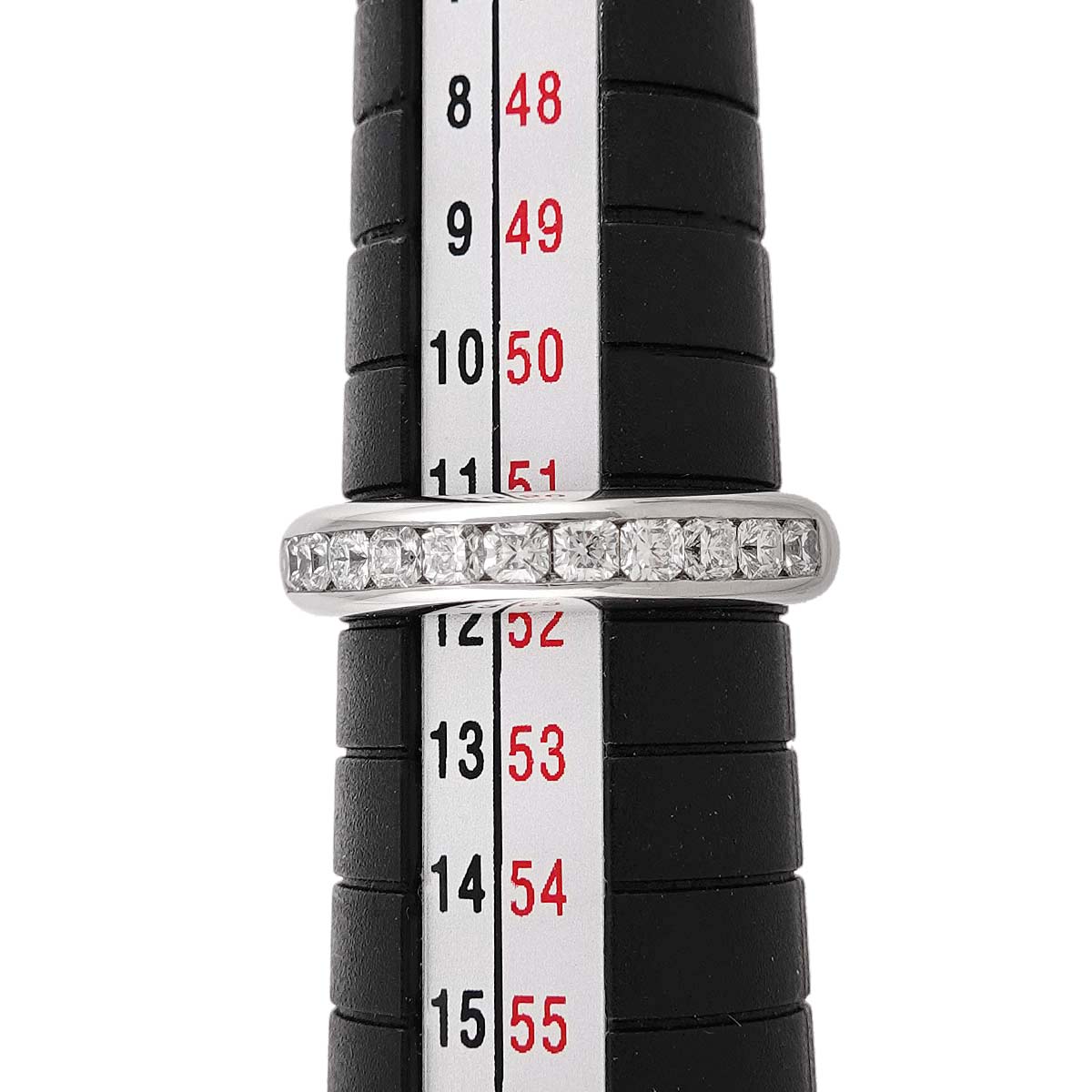 Lucida Half Diamond Ring Pt Platinum size5.75-6(US)
