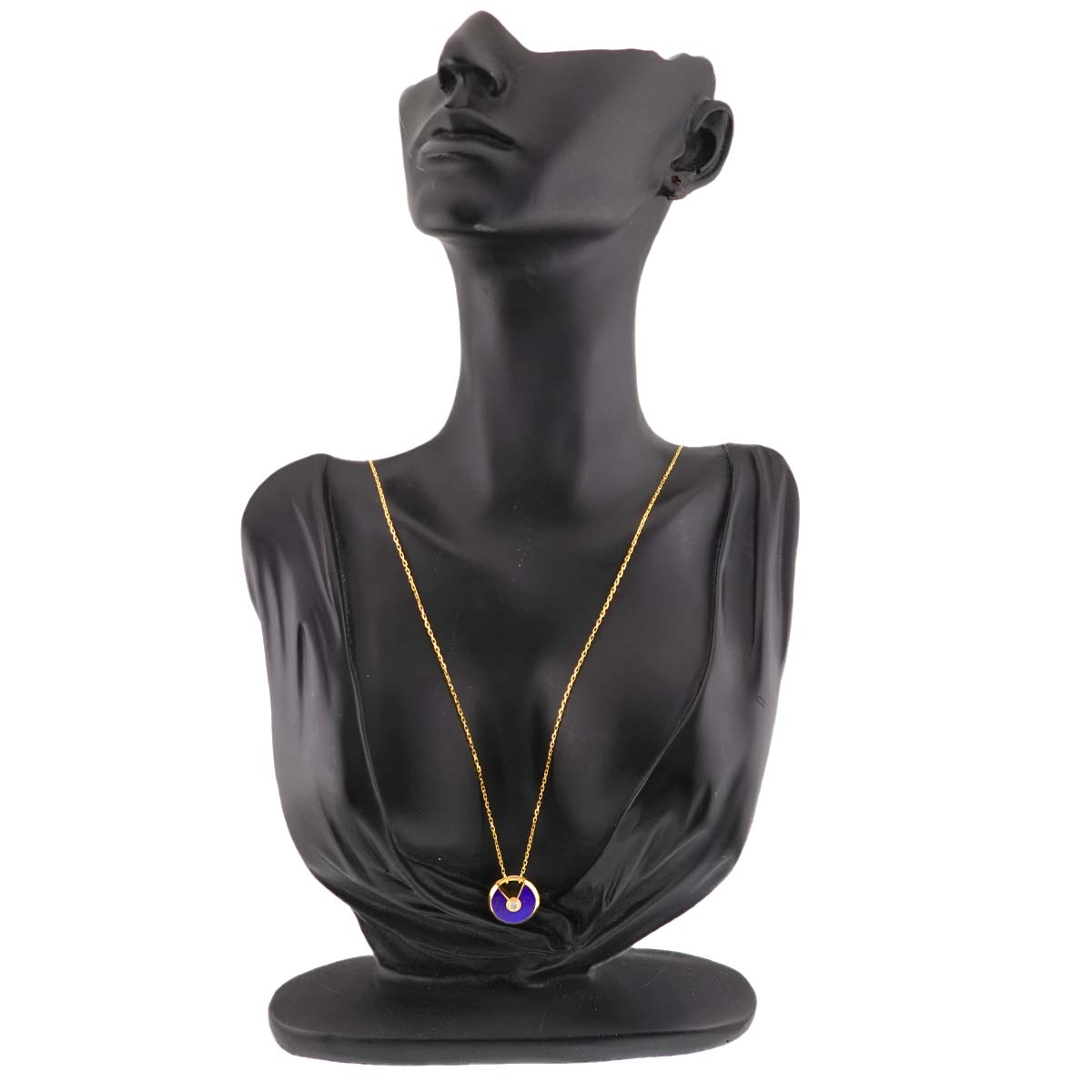 Amulette De Lapis Lazuli Diamond Necklace SM 18K YG 750