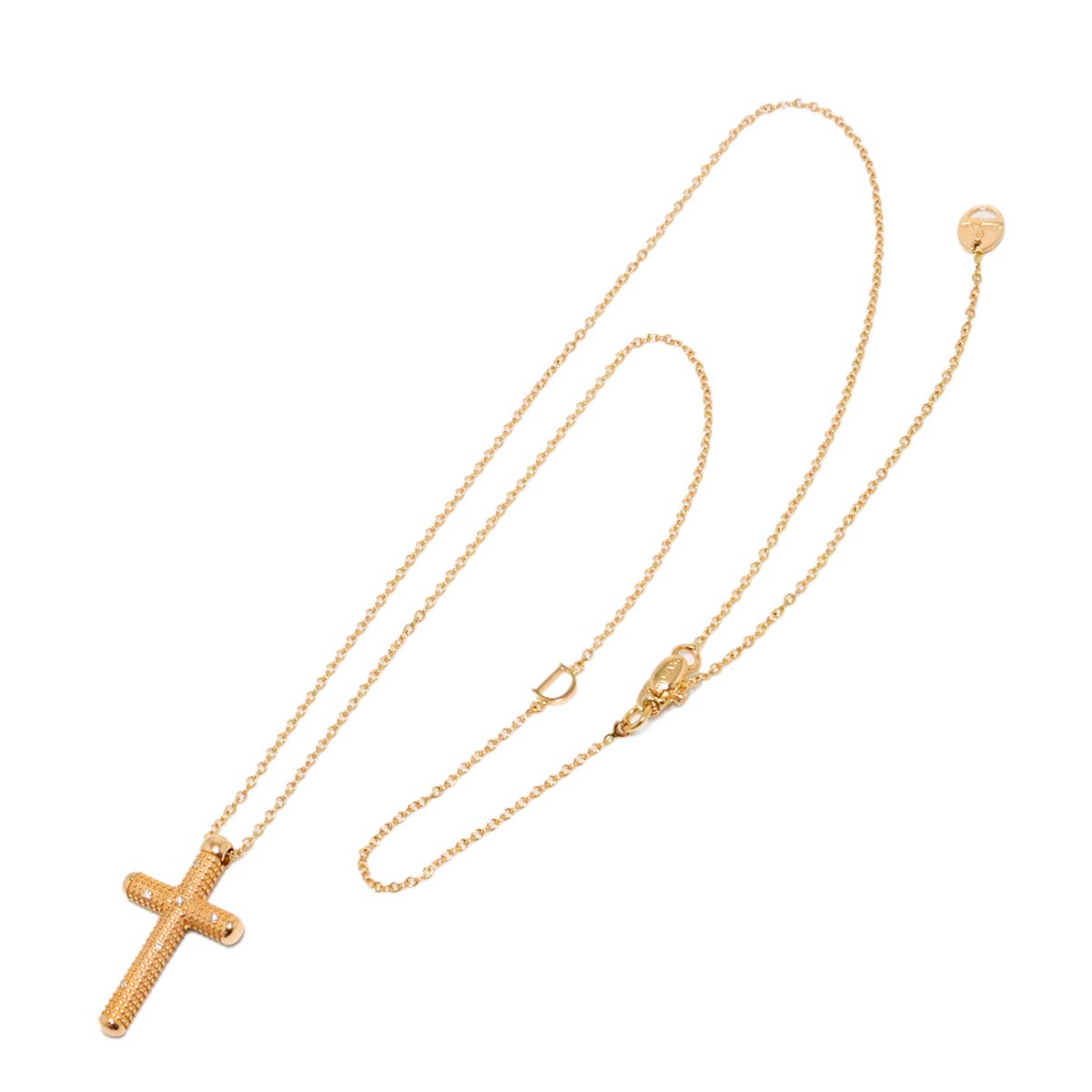 METROPOLITAN DREAM Cross Diamond Necklace K18 PG 750