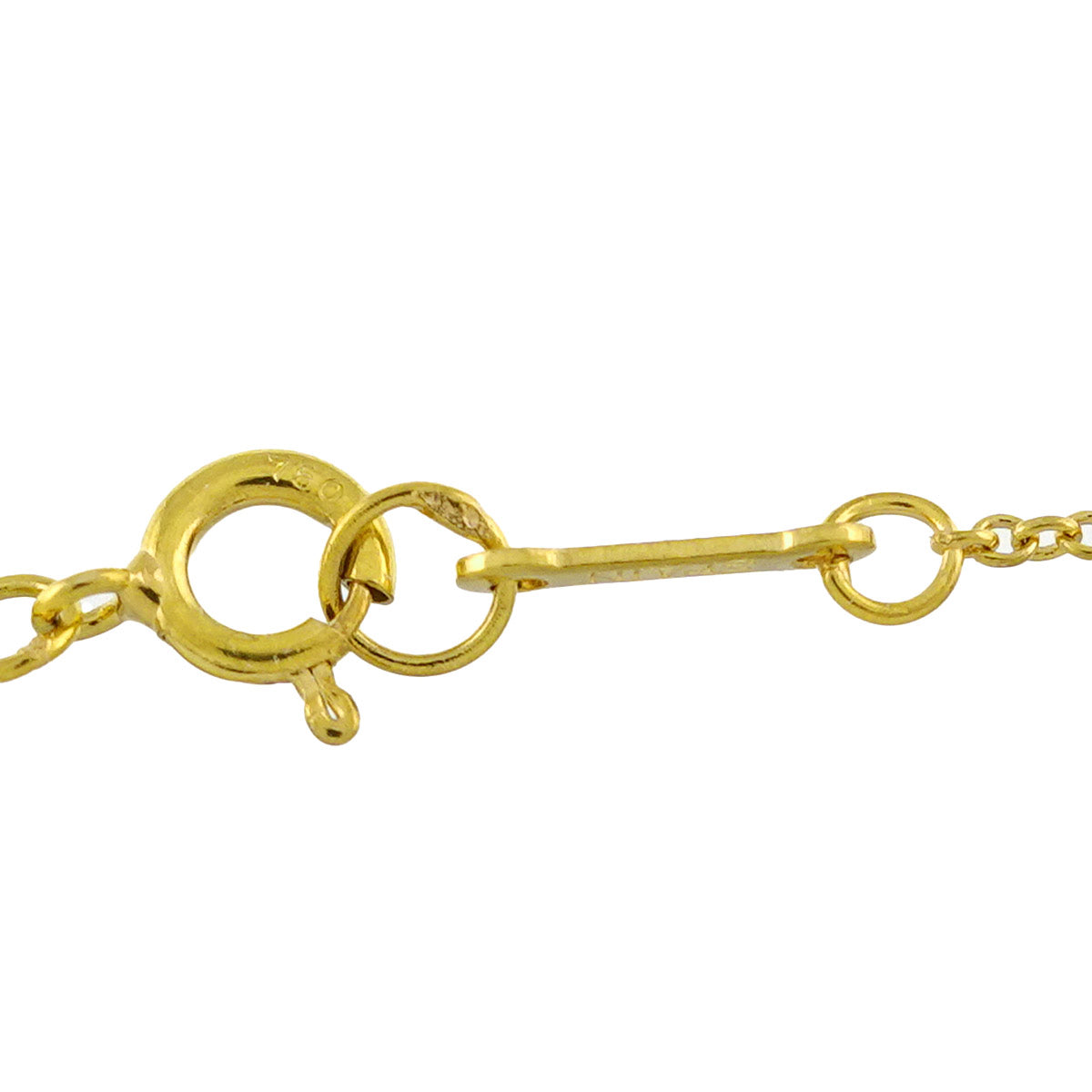 Open Heart Necklace 18K Yellow Gold 750