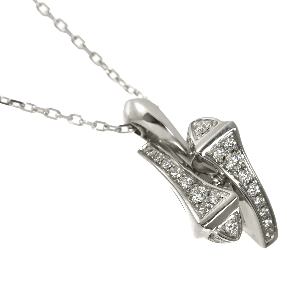 Necklace Diamond 18K White Gold 750