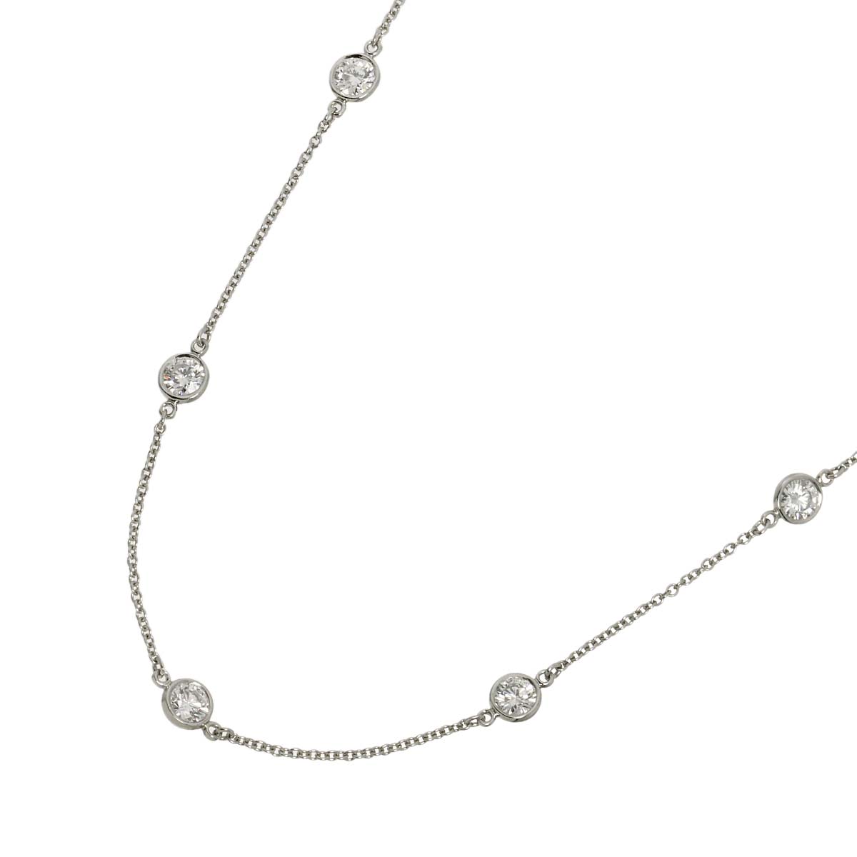 By The Yard Diamond Necklace Platinum