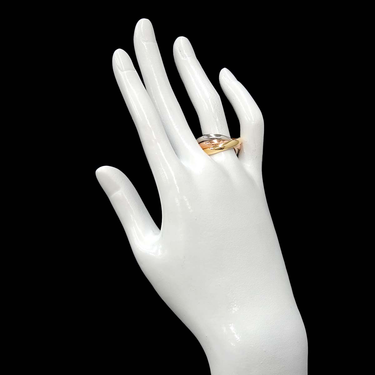 Trinity MM Ring 18K YG WG PG 750 Size58 8.25(US)