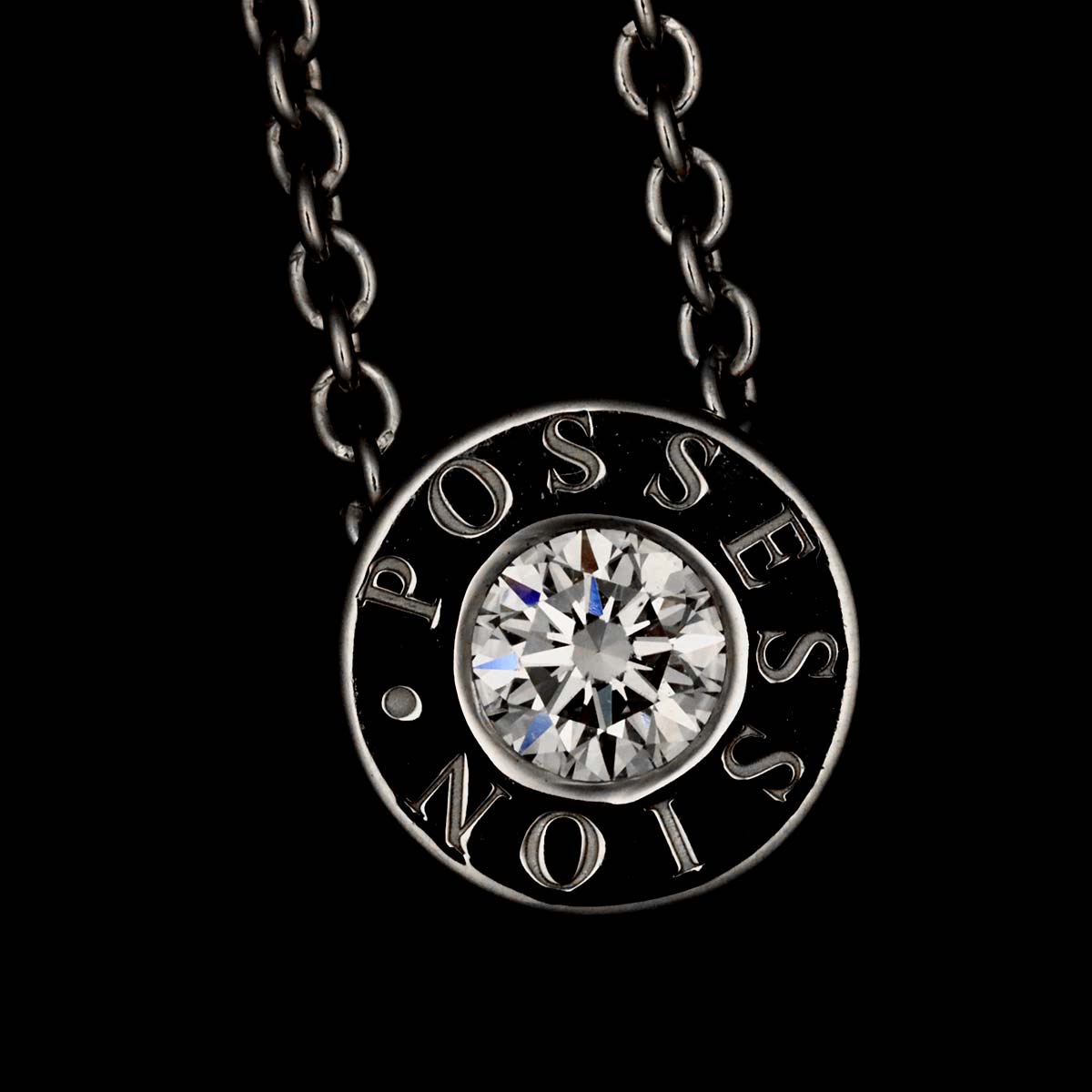 Possession Diamond Necklace 18K White Gold 750