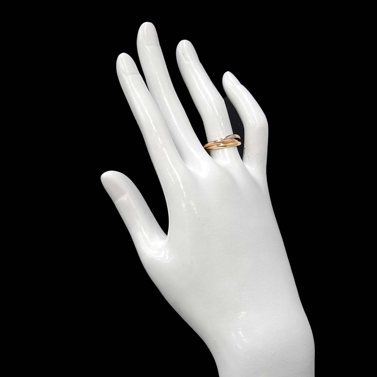 Trinity Ring 18K YG WG PG 750 Size50 5.25(US)