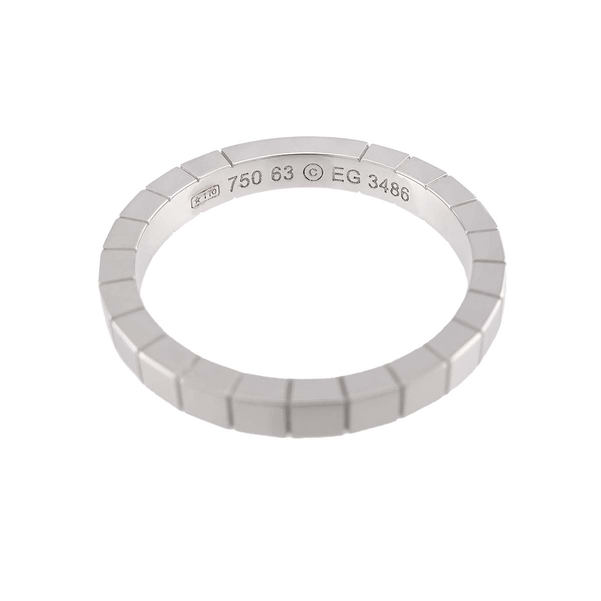 Laniere Ring 18K White Gold 750 Size63 10.25(US)