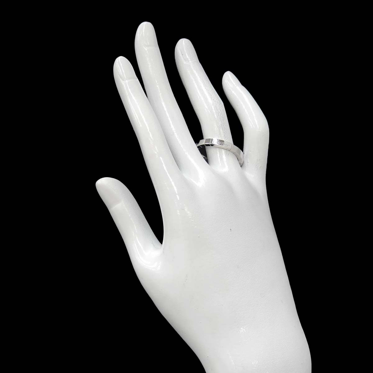 Laniere Ring 18K White Gold 750 Size63 10.25(US)