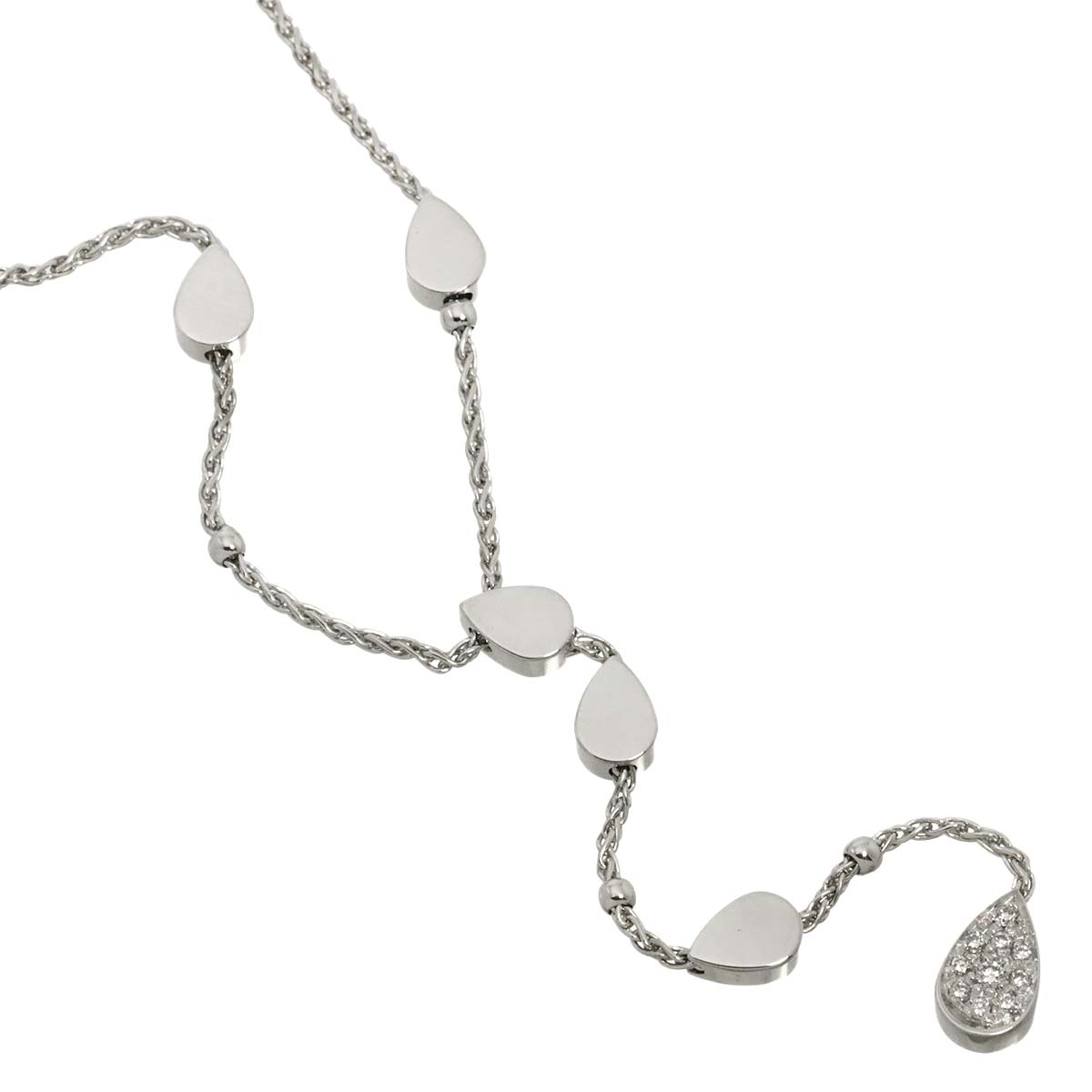 Magic Reflections Diamond Necklace 18K White Gold 750