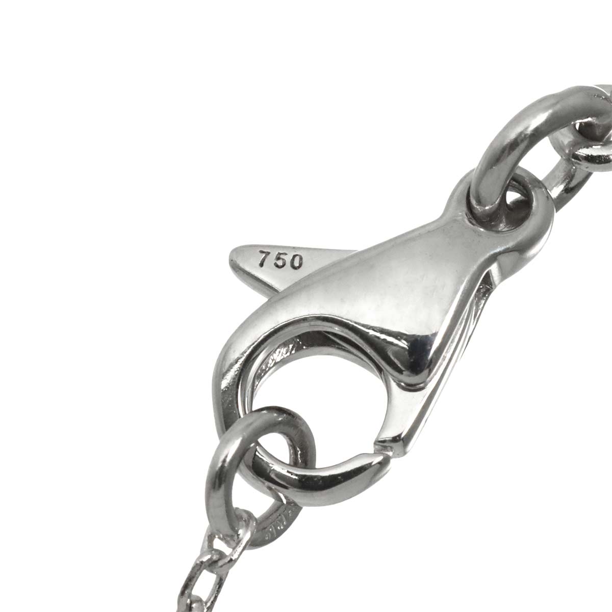 Comet Diamond Necklace SM 18K White Gold 750