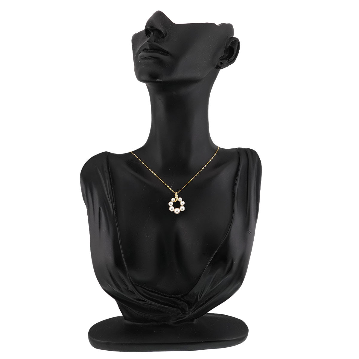 Akoya Pearl 5.7-4.0mm Diamond Necklace 18K YG 750