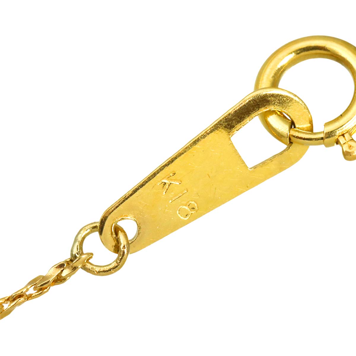 Diamond 1.01ct/0.12ct/0.40ct Necklace 18K YG Yellow Gold 750