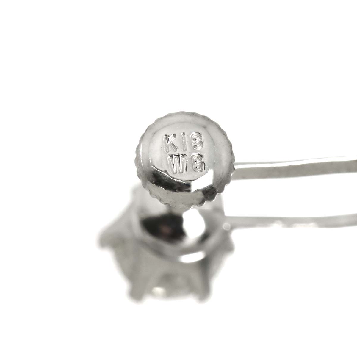 Diamond 0.52ct/0.52ct Earrings Clip-on 18K K18 WG 750