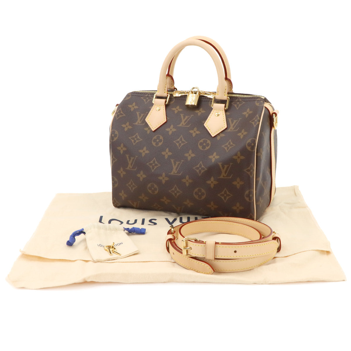 Monogram Speedy Bandouliere 25 2way Bag Brown M46977