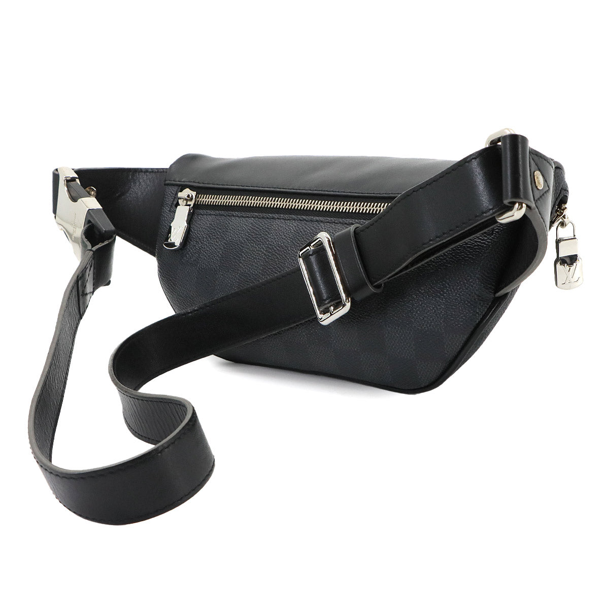Damier Graphite Link Bum Bag Crossbody Bag Black N40295