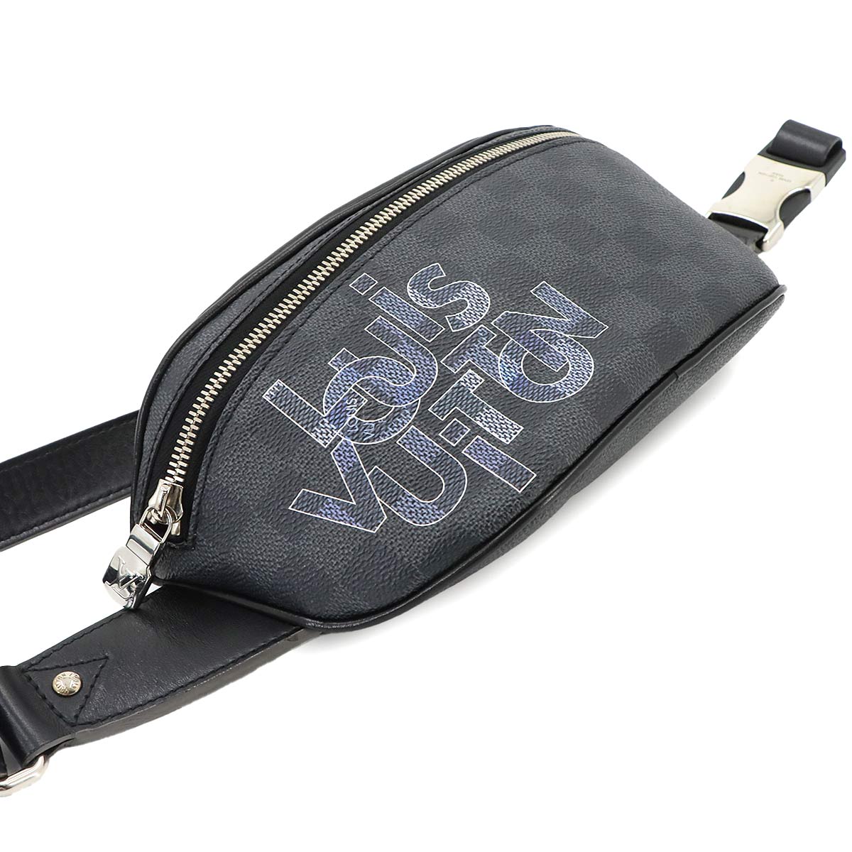 Damier Graphite Link Bum Bag Crossbody Bag Black N40295
