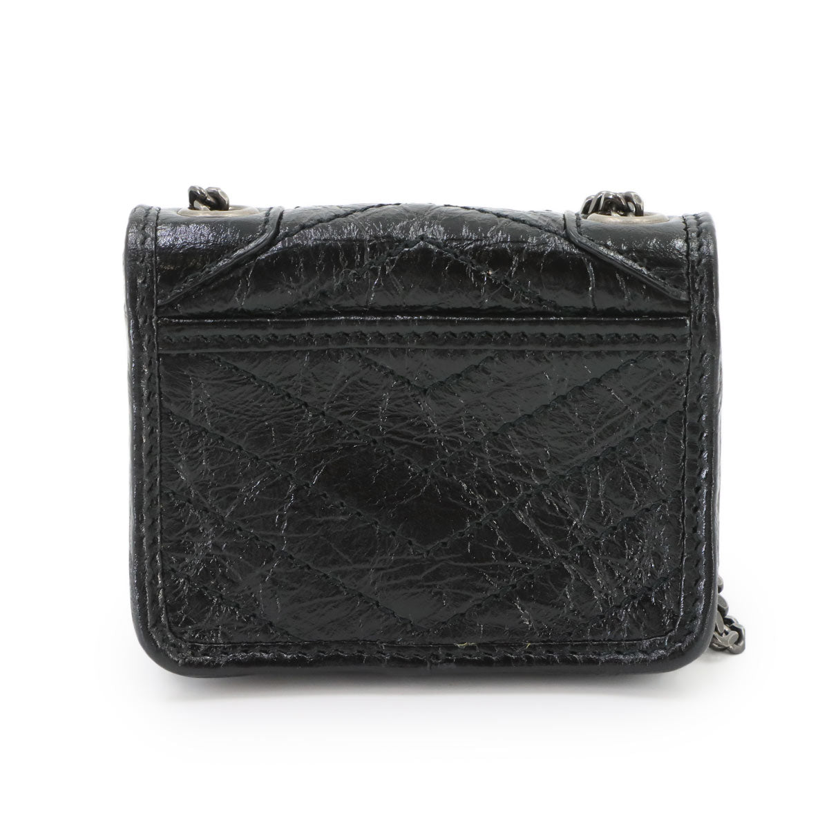 Niki Chain Shoulder Pouch Leather Black 710844