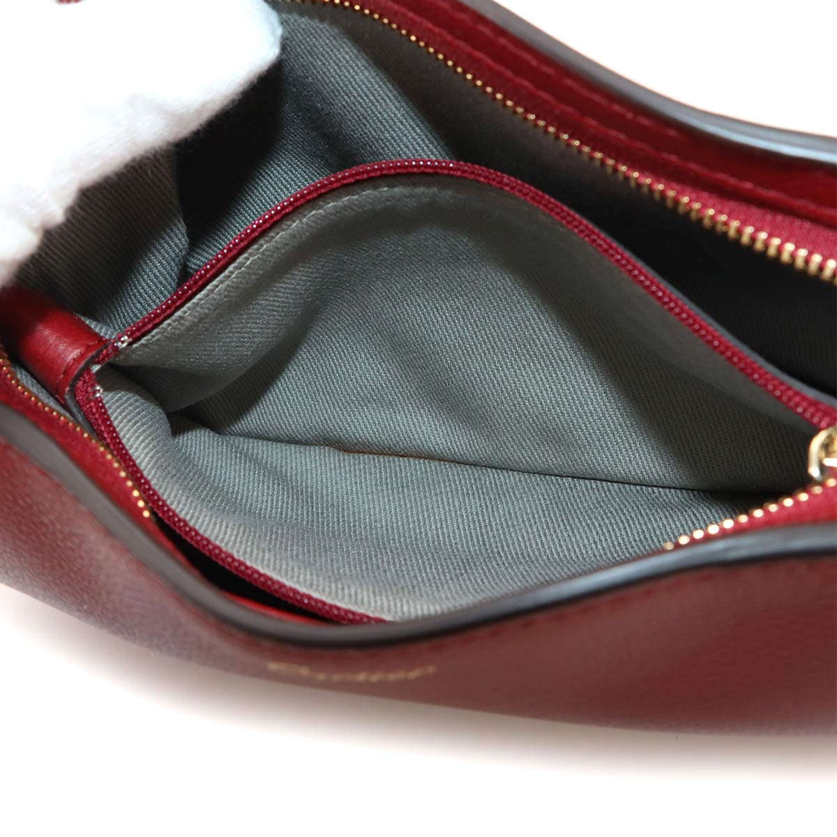 C de Cartier Clutch Bag Leather Bordeaux Purse