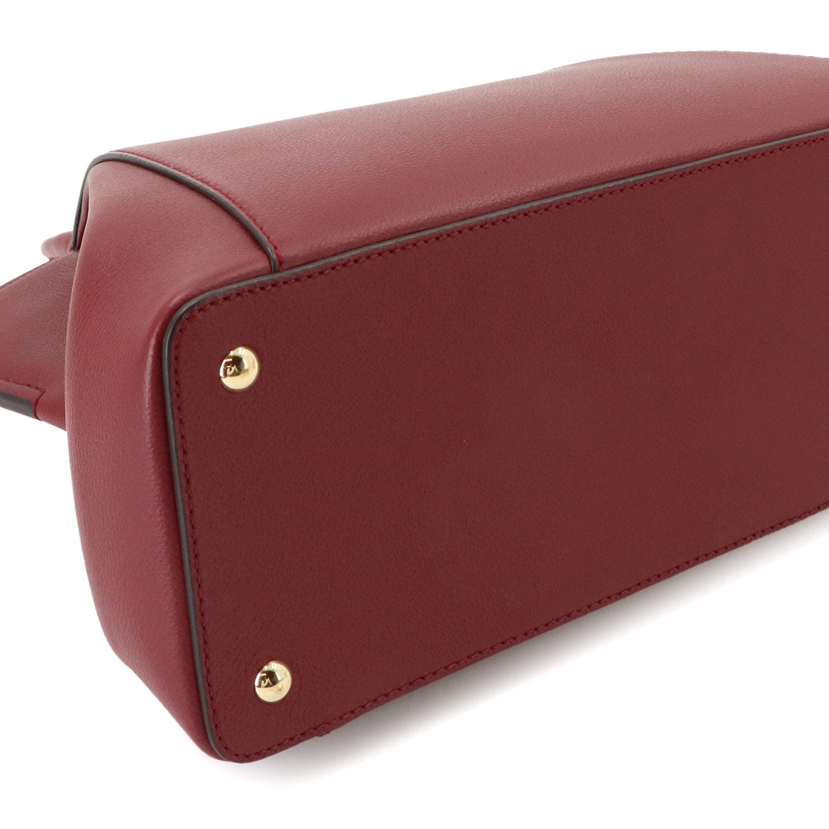 C de Cartier 2way Hand Shoulder Bag Leather Bordeaux