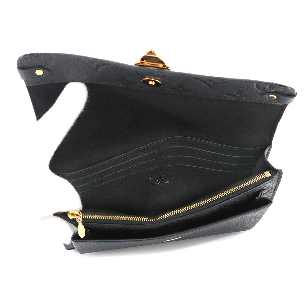 Monogram Empreinte Vavin Chain Long Wallet Noir M67839
