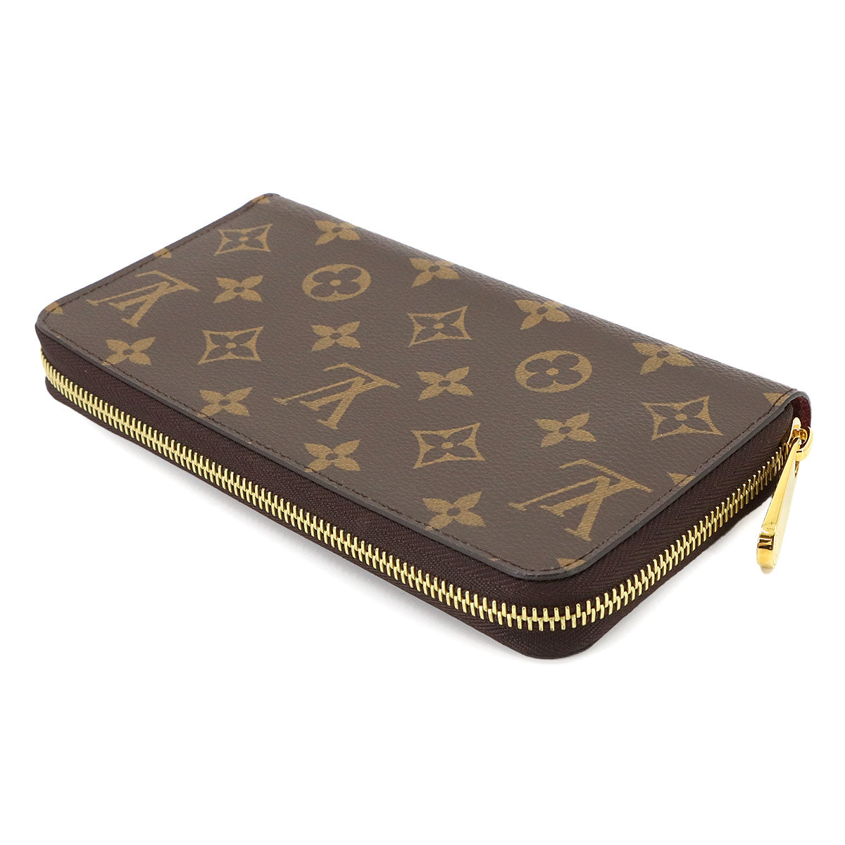 Monogram Zippy Wallet Long Brown Fuchsia M41895 Purse