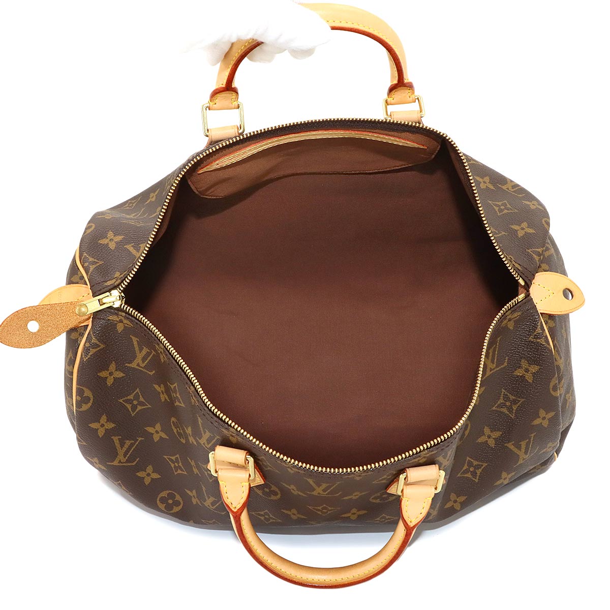 Monogram Speedy 40 Hand Bag Brown M41106 Boston
