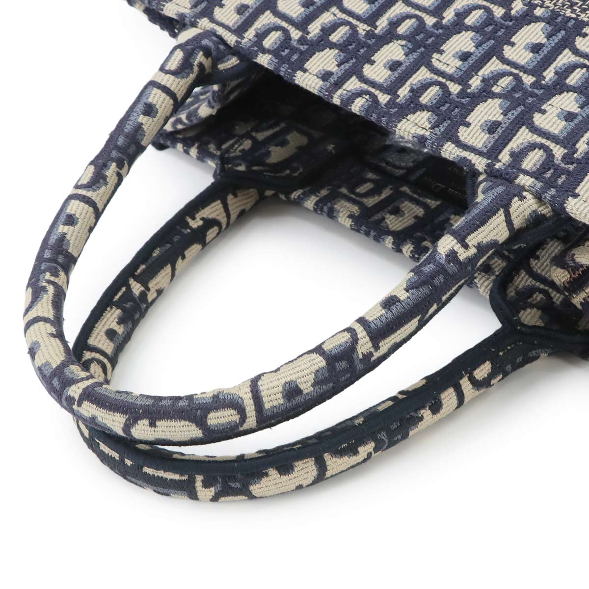 Book Tote Small Bag Oblique Canvas Navy M1265ZRIW