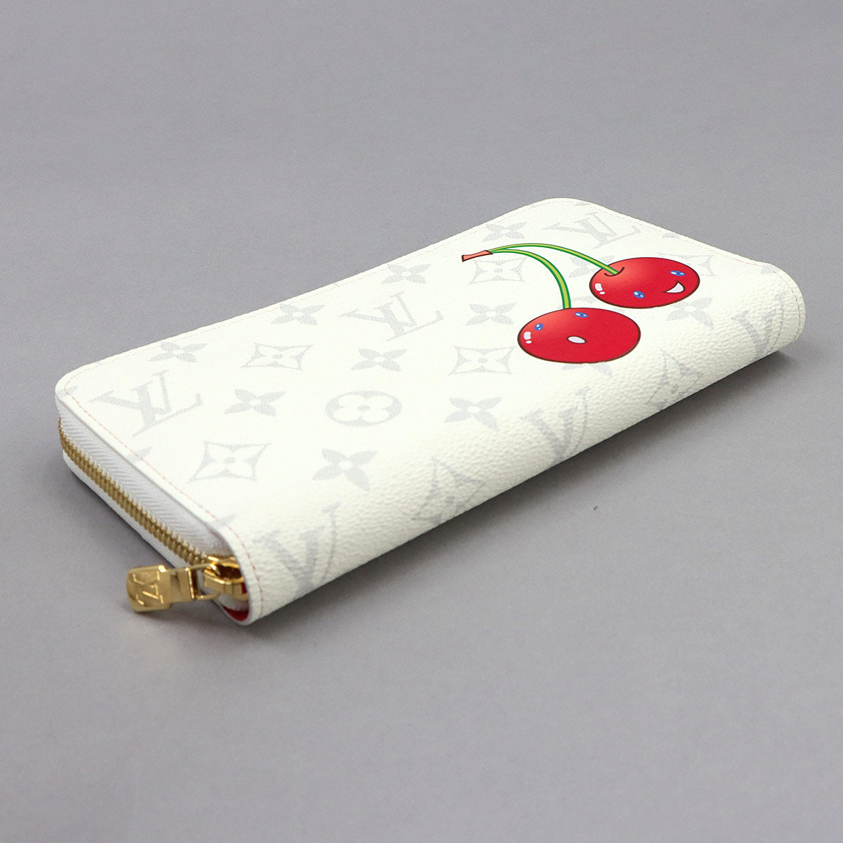LV x TM Zippy Wallet Monogram Cherry White M14240 Purse