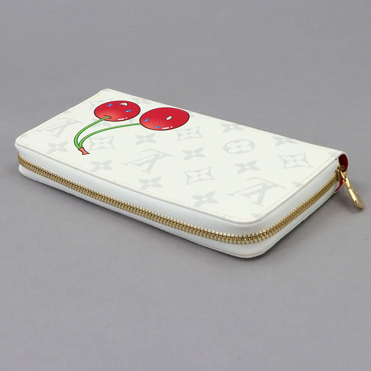 LV x TM Zippy Wallet Monogram Cherry White M14240 Purse
