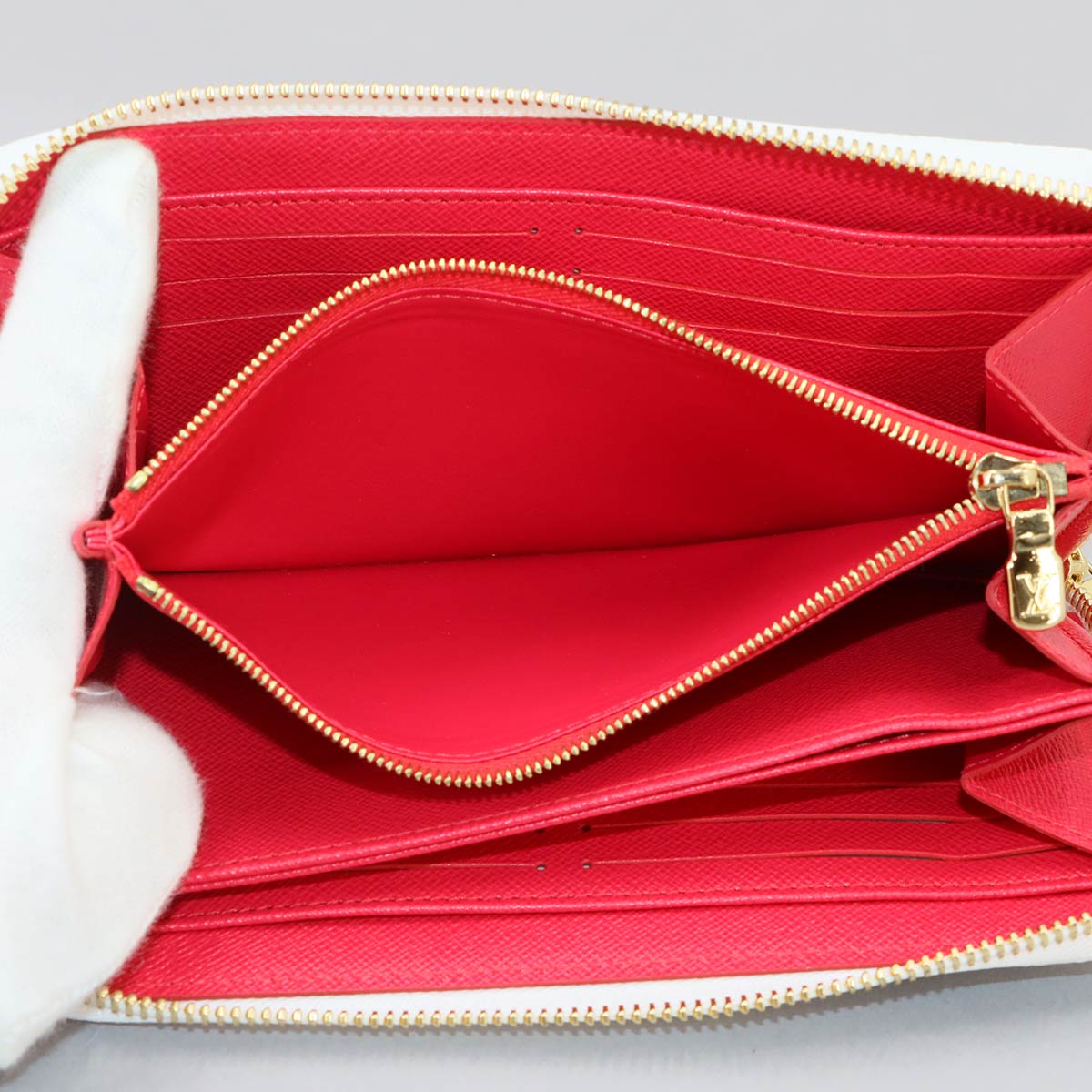 LV x TM Zippy Wallet Monogram Cherry White M14240 Purse
