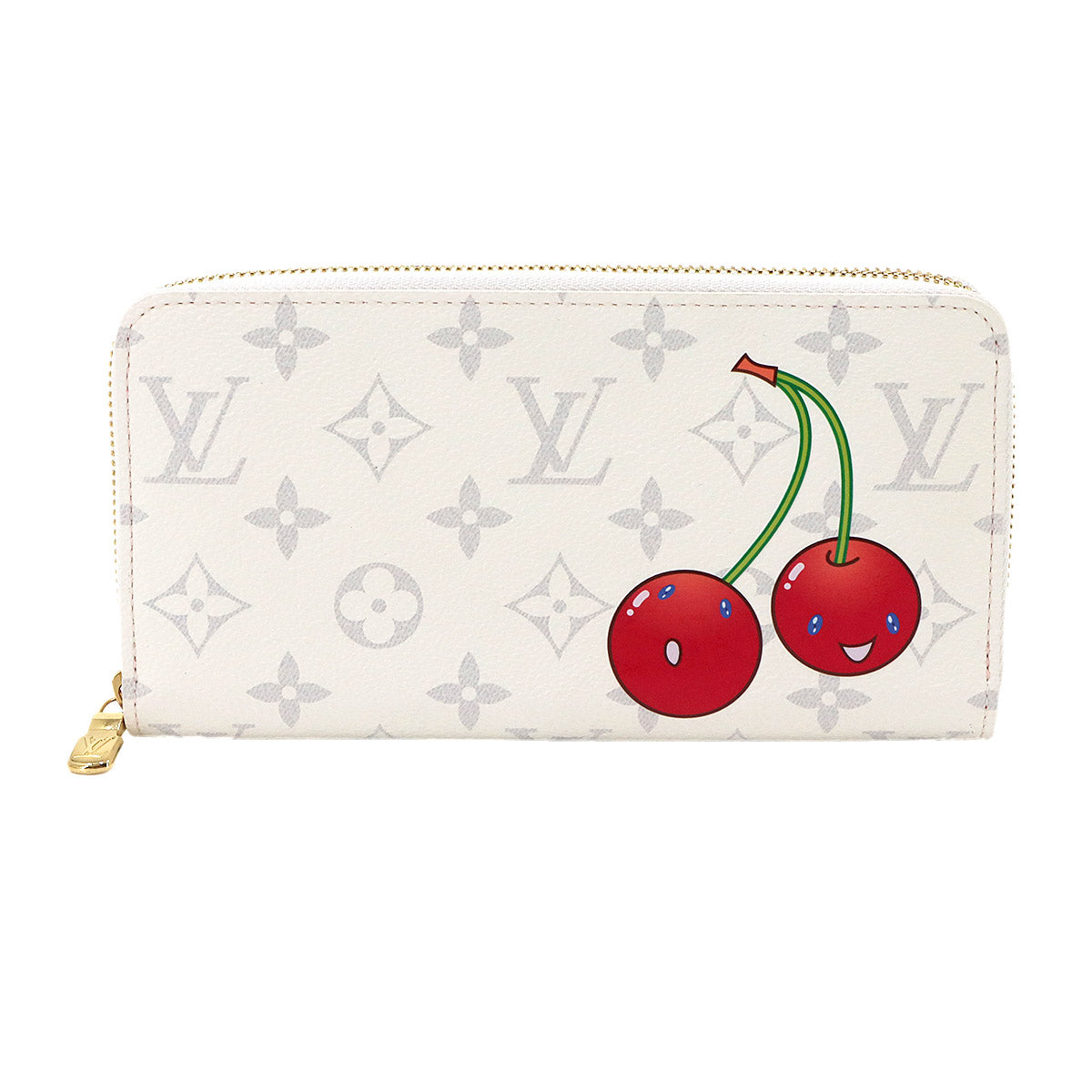 LV x TM Zippy Wallet Monogram Cherry White M14240 Purse