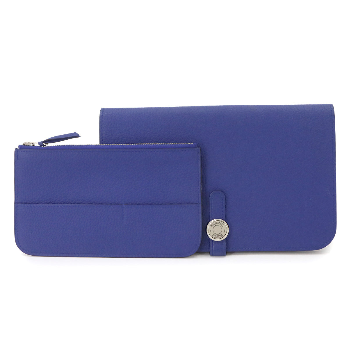 Dogon GM Long Wallet Togo Blue electric Duo Purse
