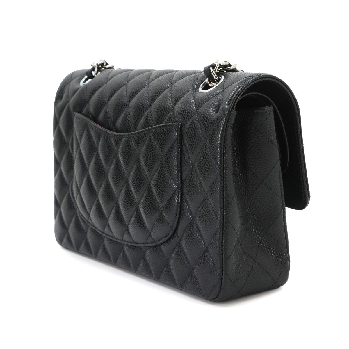 Matelasse 25 Chain Shoulder Bag Leather Black A01112 Purse