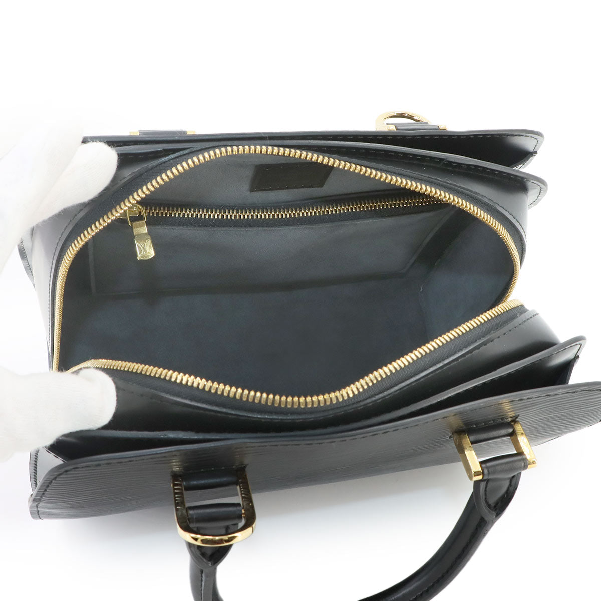 Epi Pont Neuf Hand Bag Leather Noir M52052 Purse