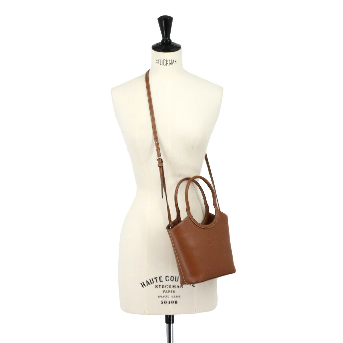 IVY Hand Shoulder Bag Lether Brown 5BA330 Purse