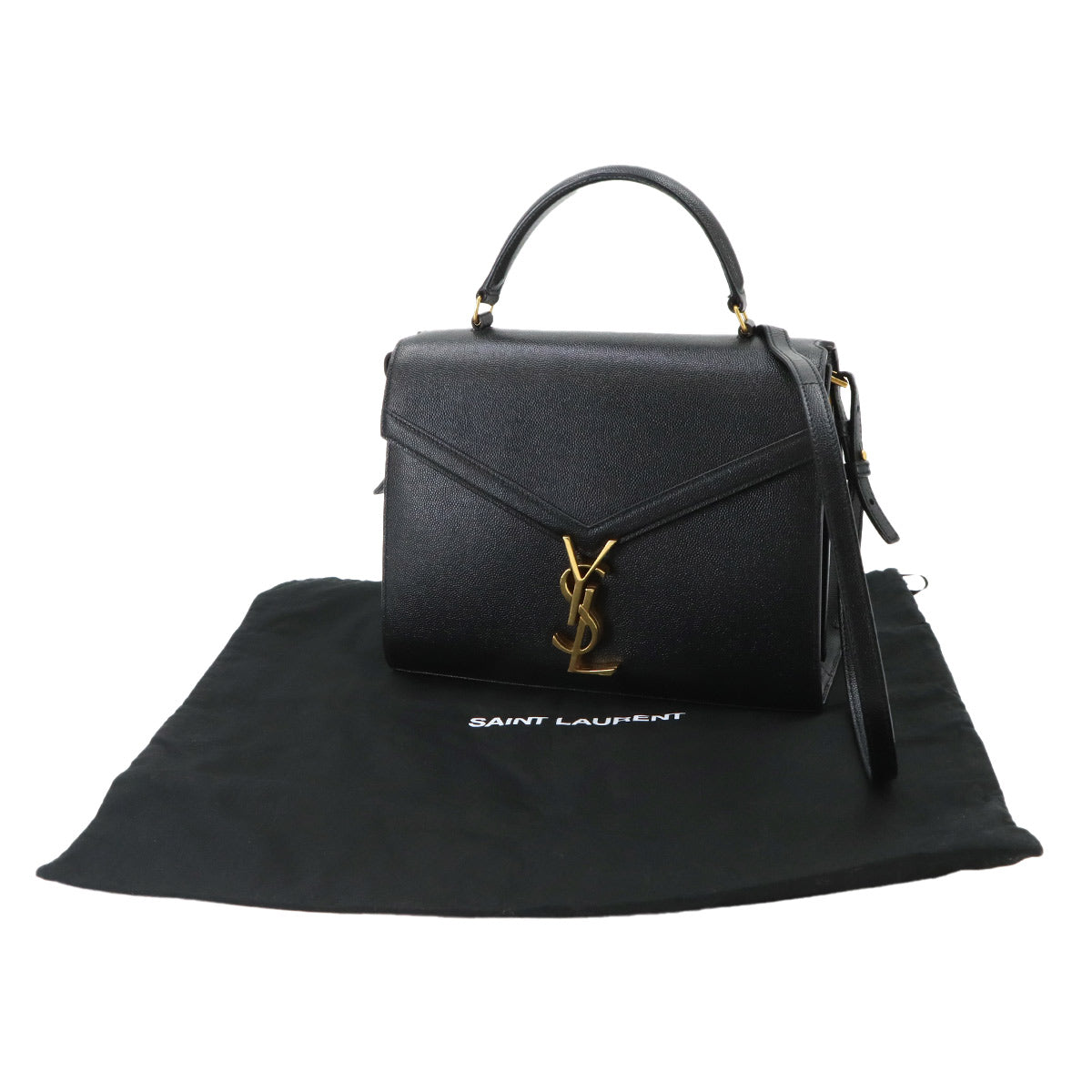 Cassandra Top handle Medium Hand Shoulder Bag Black