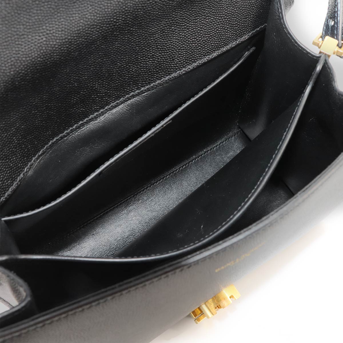 Cassandra Top handle Medium Hand Shoulder Bag Black