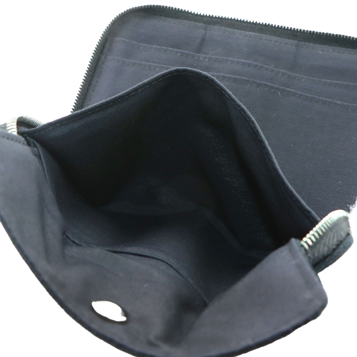 Deauville Purse PM Compact Wallet Canvas Black