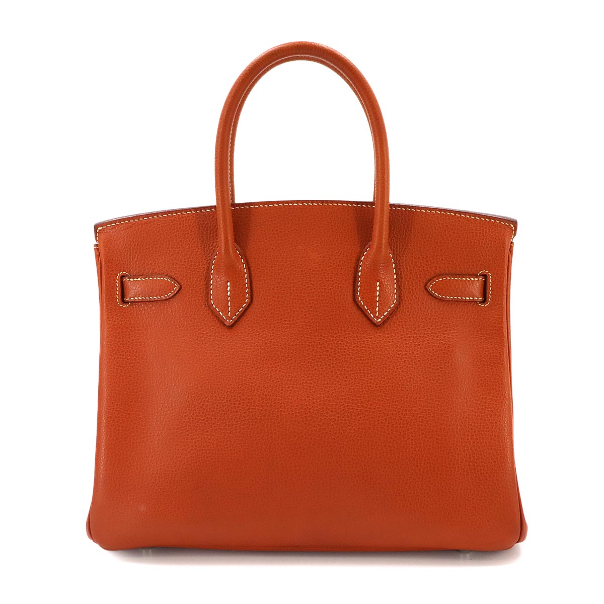 Birkin 30 Hand Bag Vache Liegee Brick Purse