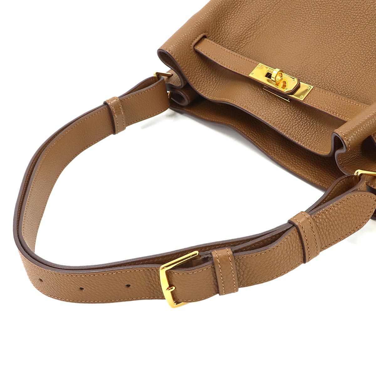 So Kelly 26 Shoulder Bag Togo Leather Alezan Purse
