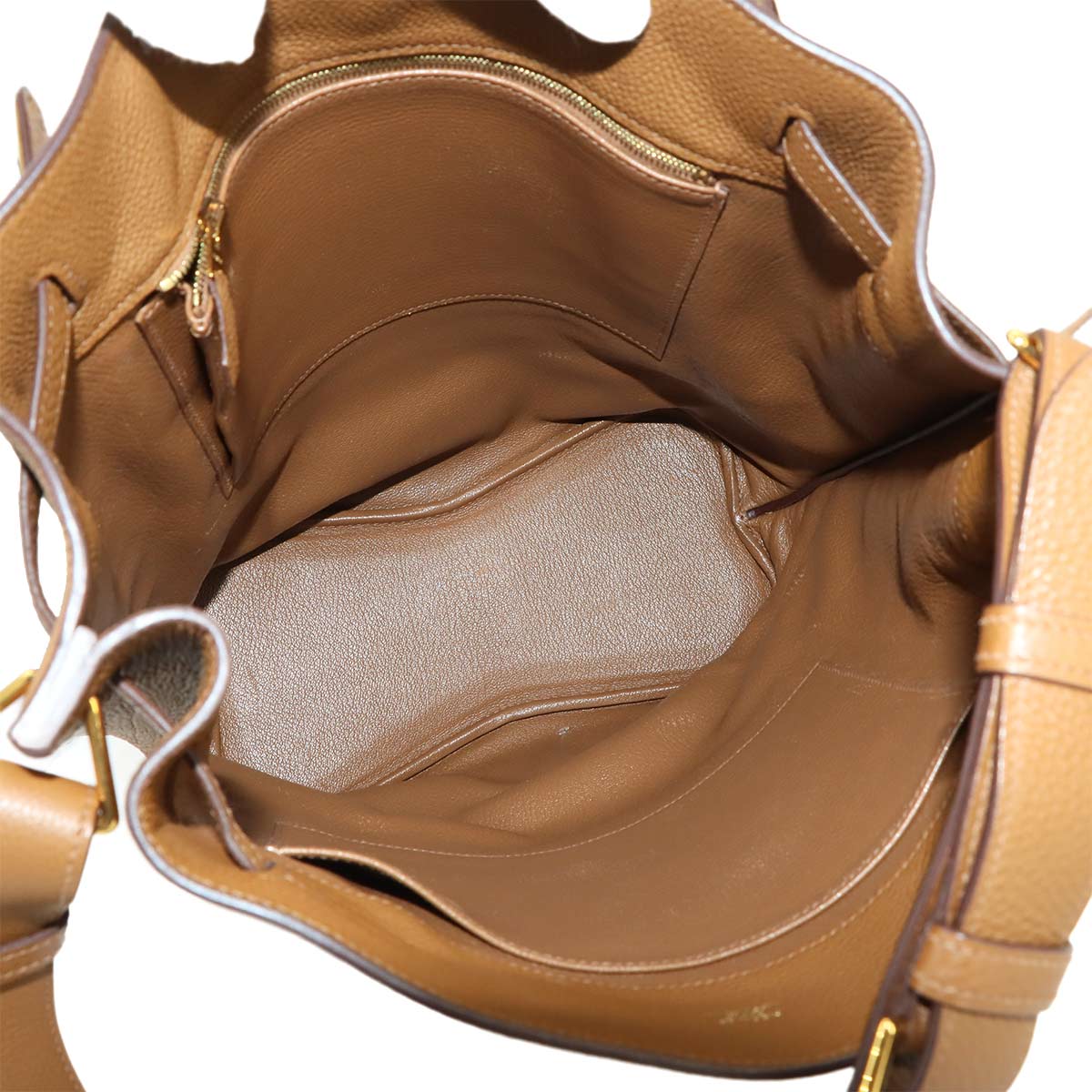 So Kelly 26 Shoulder Bag Togo Leather Alezan Purse