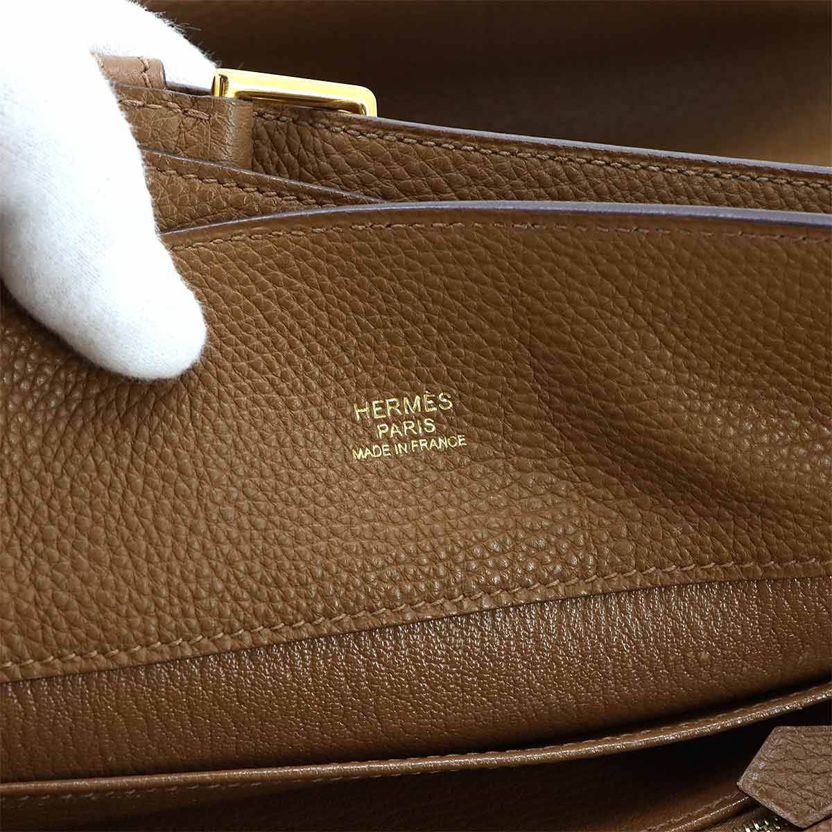 So Kelly 26 Shoulder Bag Togo Leather Alezan Purse