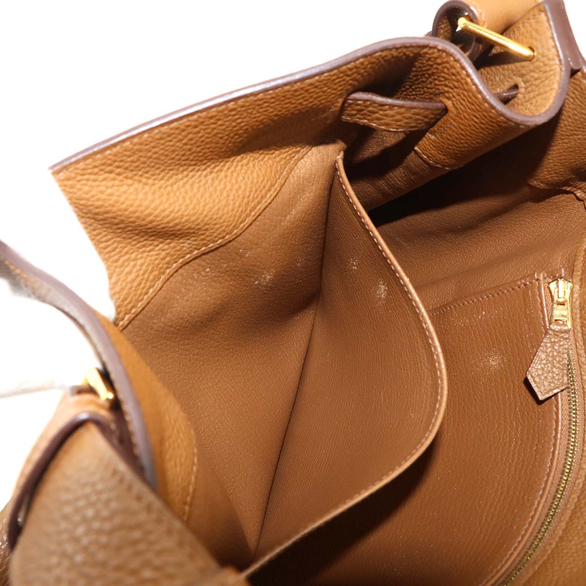 So Kelly 26 Shoulder Bag Togo Leather Alezan Purse