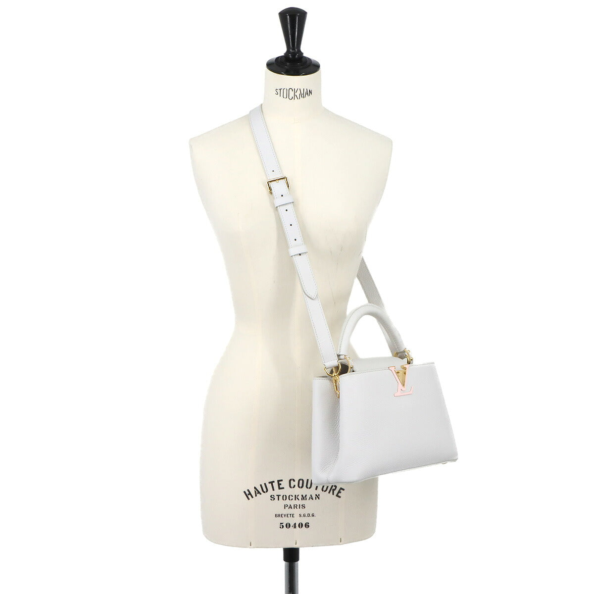 Capucines BB Hand Shoulder Bag Taurillon Leather Gray
