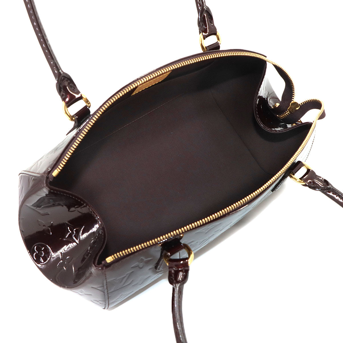 Monogram Vernis Sherwood PM Shoulder Bag Amarante M91493